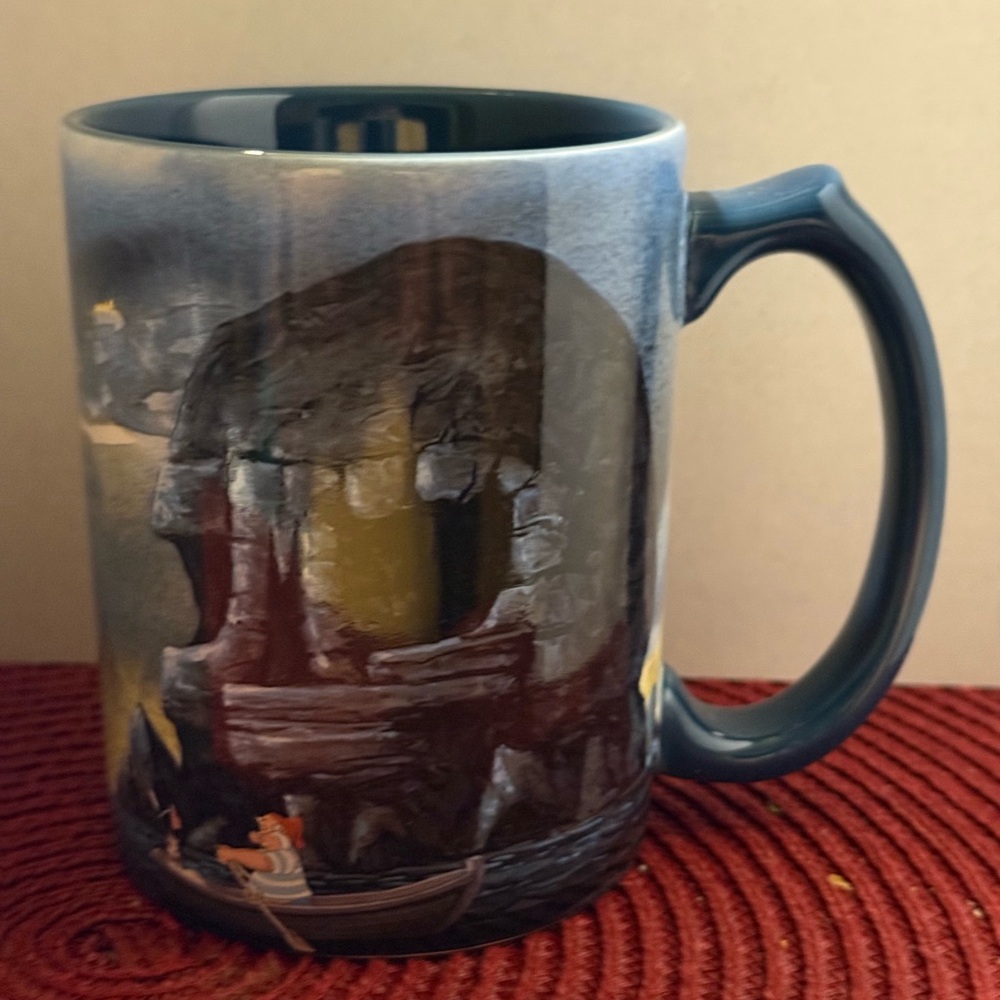 Disney Blue and Brown Ceramic Mug for Dining